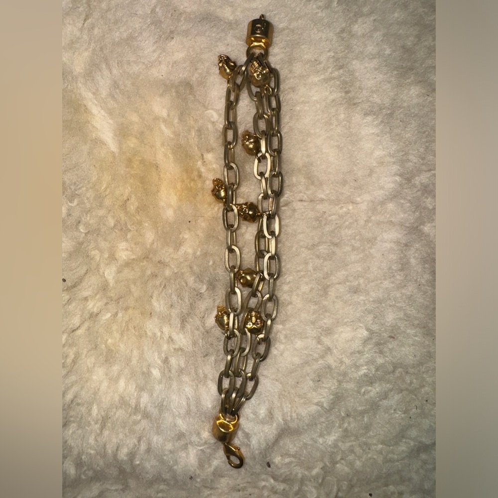 Alexander McQueen skull bracelet chain-link - Picture 3 of 5